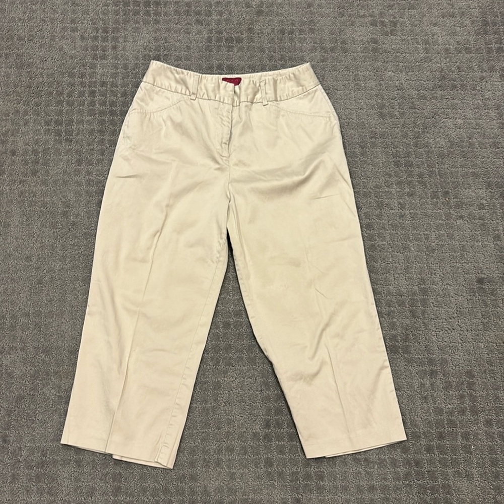 212 collection tan capris